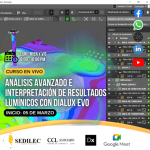CURSO EN VIVO | ANÁLISIS AVANZADO E INTERPRETACIÓN DE RESULTADOS LUMÍNICOS CON DIALUX EVO