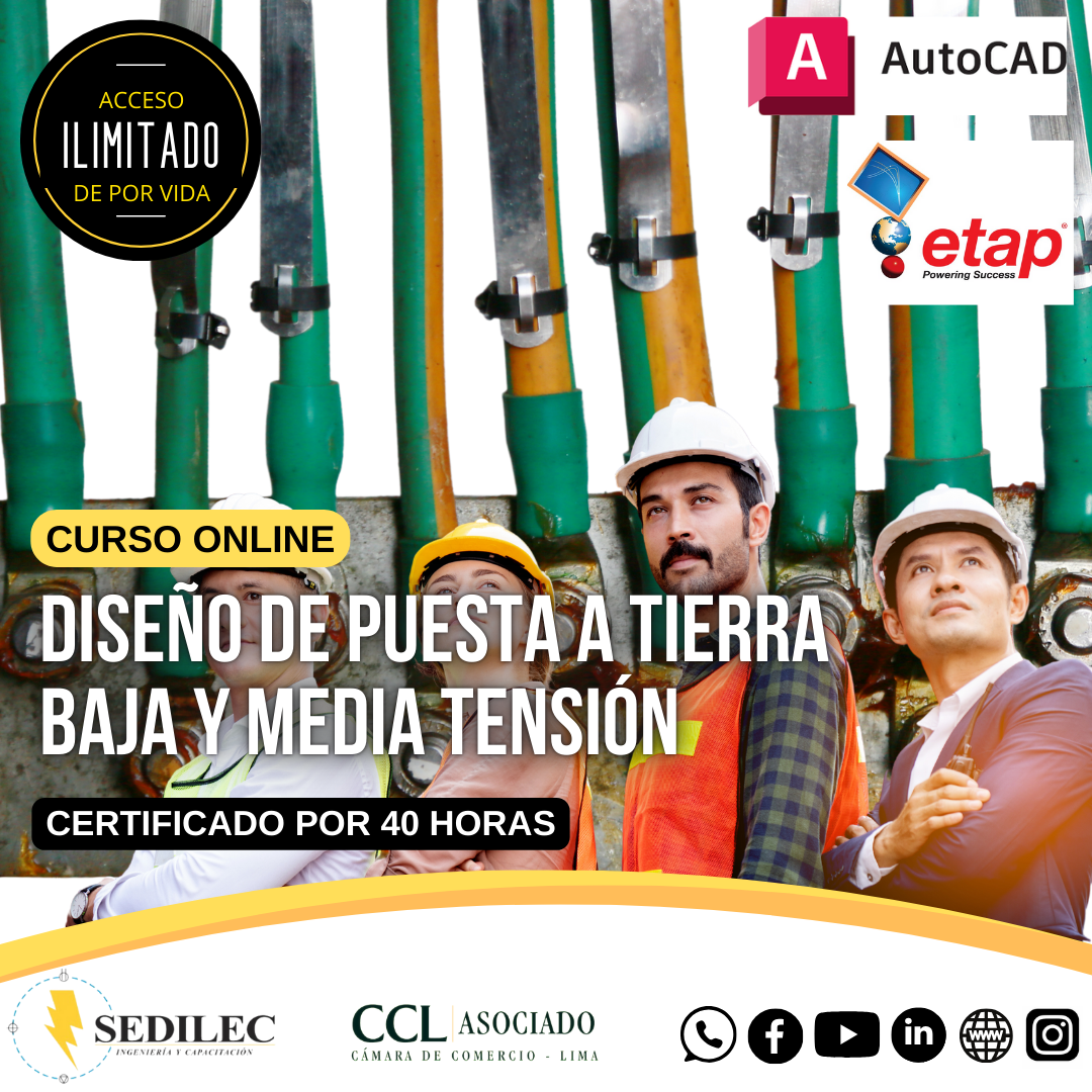DISEÑO DE SISTEMA DE PUESTA A TIERRA BAJA Y MEDIA TENSIÓN NIVEL AVANZADO